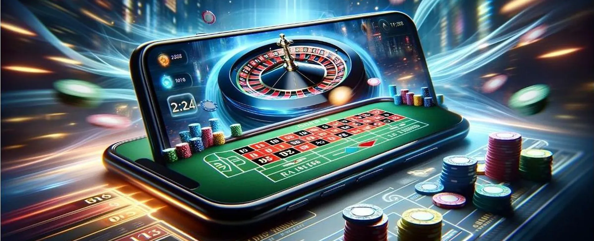 iOS Roobet app interface on a mobile phone